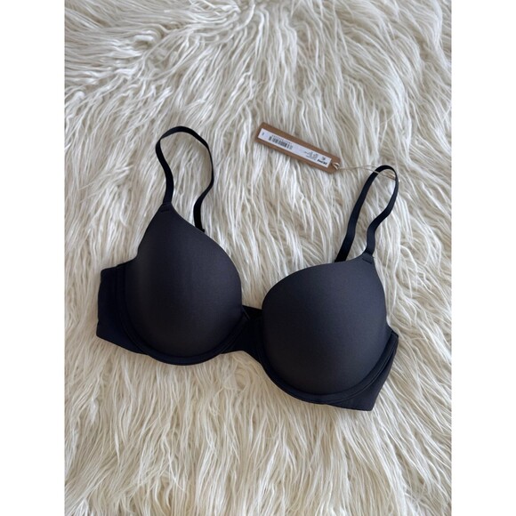 Skims Fits Everybody T-shirt Bra Onyx Size 34C - Picture 3 of 7